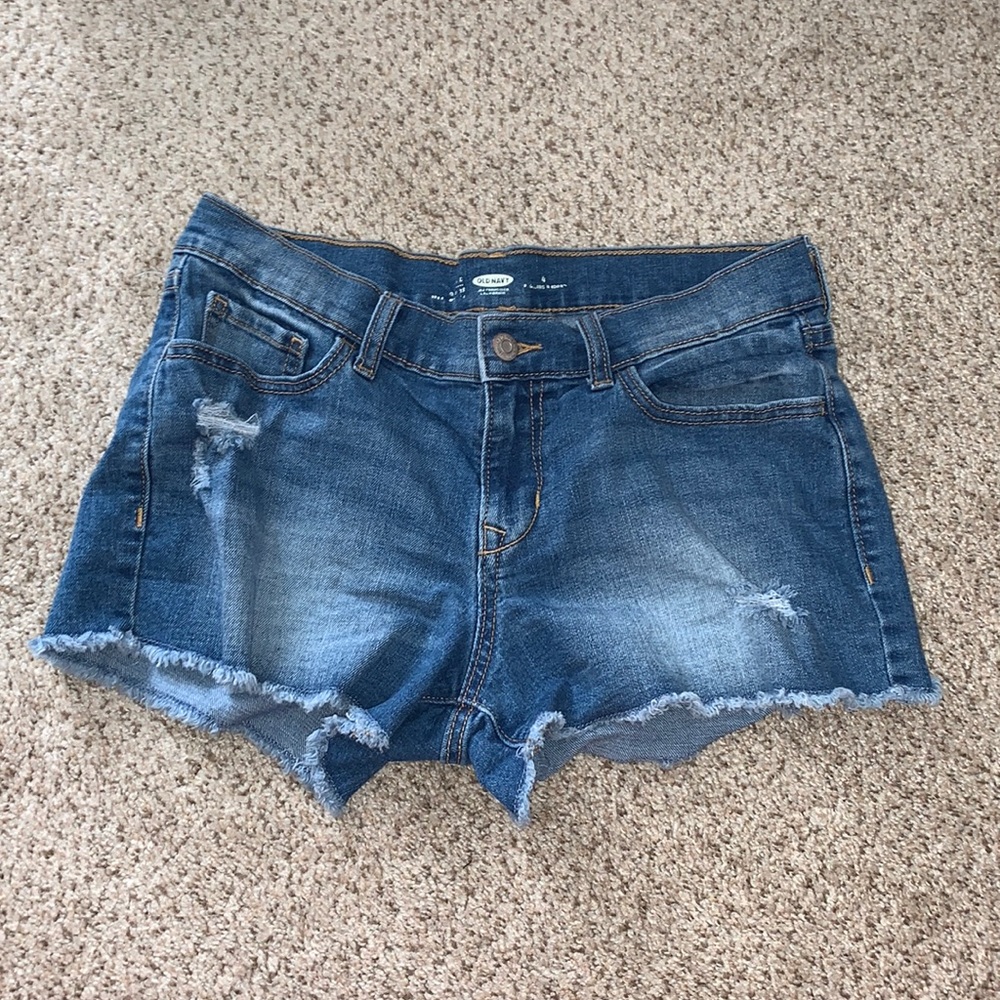 Distressed Jean Shorts